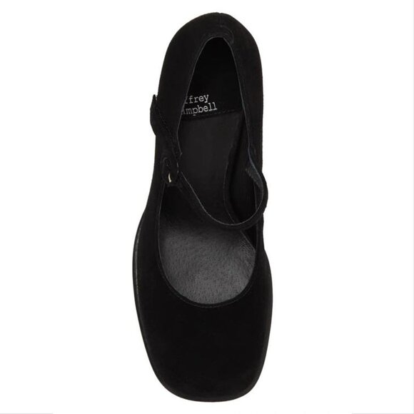 JEFFREY CAMPBELL Kenzley Platform Mary Jane Pumps Heels Size 10 Black Suede NEW - Picture 4 of 12